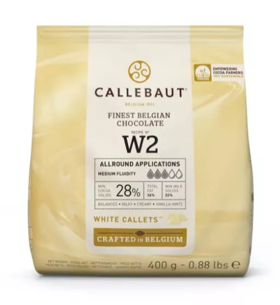 Шоколад Callebaut Белый 28% (Пакет 400гр)