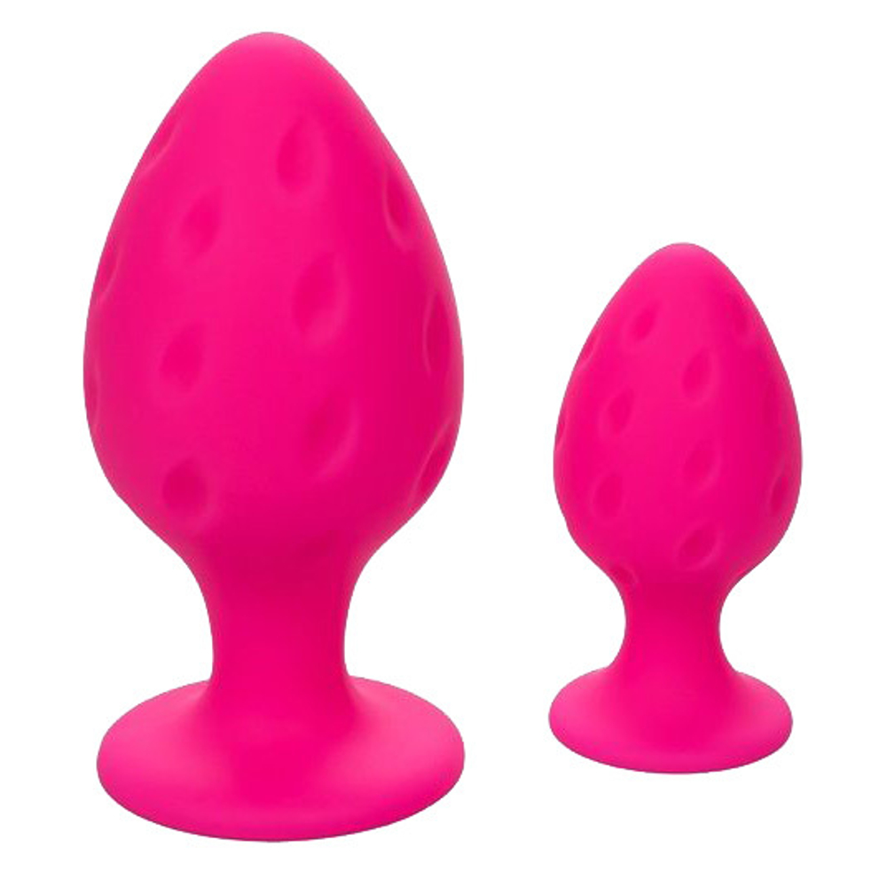 Набор из двух розовых анальных пробок California Exotic Novelties Cheeky SE-0440-10-3