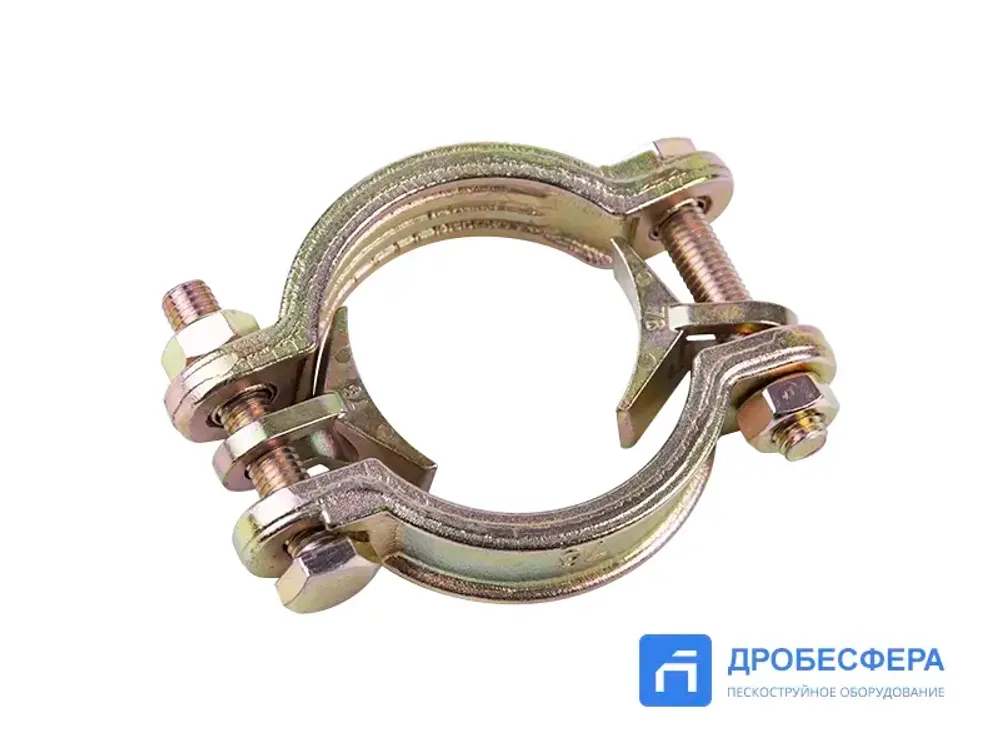 Хомут силовой двухболтовый сталь SL 76