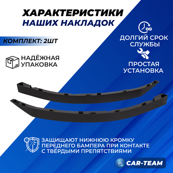 Нижние защитные накладки бампера (реснички) на Лада Приора SE