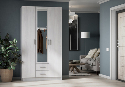 Трио Шкаф 3х-дверный Дуб анкор светлый / Дуб анкор светлый