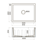 Мойка Omoikiri Mikura 61-CC Natceramic | Cappuccino coffee