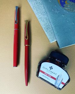 Перьевая ручка Diplomat Traveller Dark red vergoldet красная с пером F (D40709023) 4