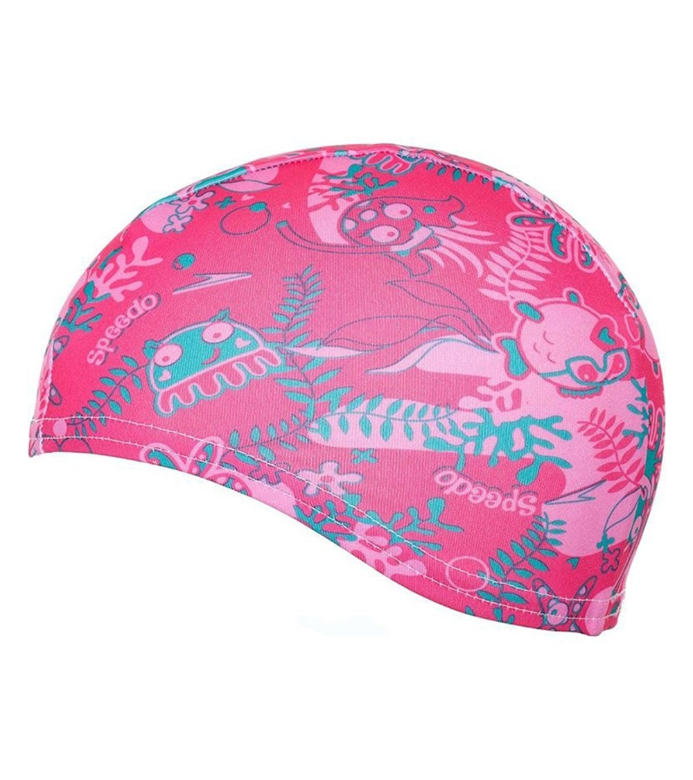 Шапочка для плавания лайкровая детская Speedo Sea Squad Polyester Cap