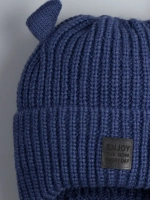 Шапка вязаная с ушками для детей