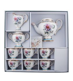 Pavone JK-131 Чайный сервиз 15 пр. на 6 перс. «Цветок Неаполя» (Fiore Napoli  )