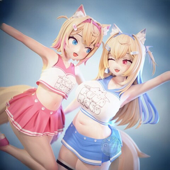 Fuwawa and Mococo - Hololive