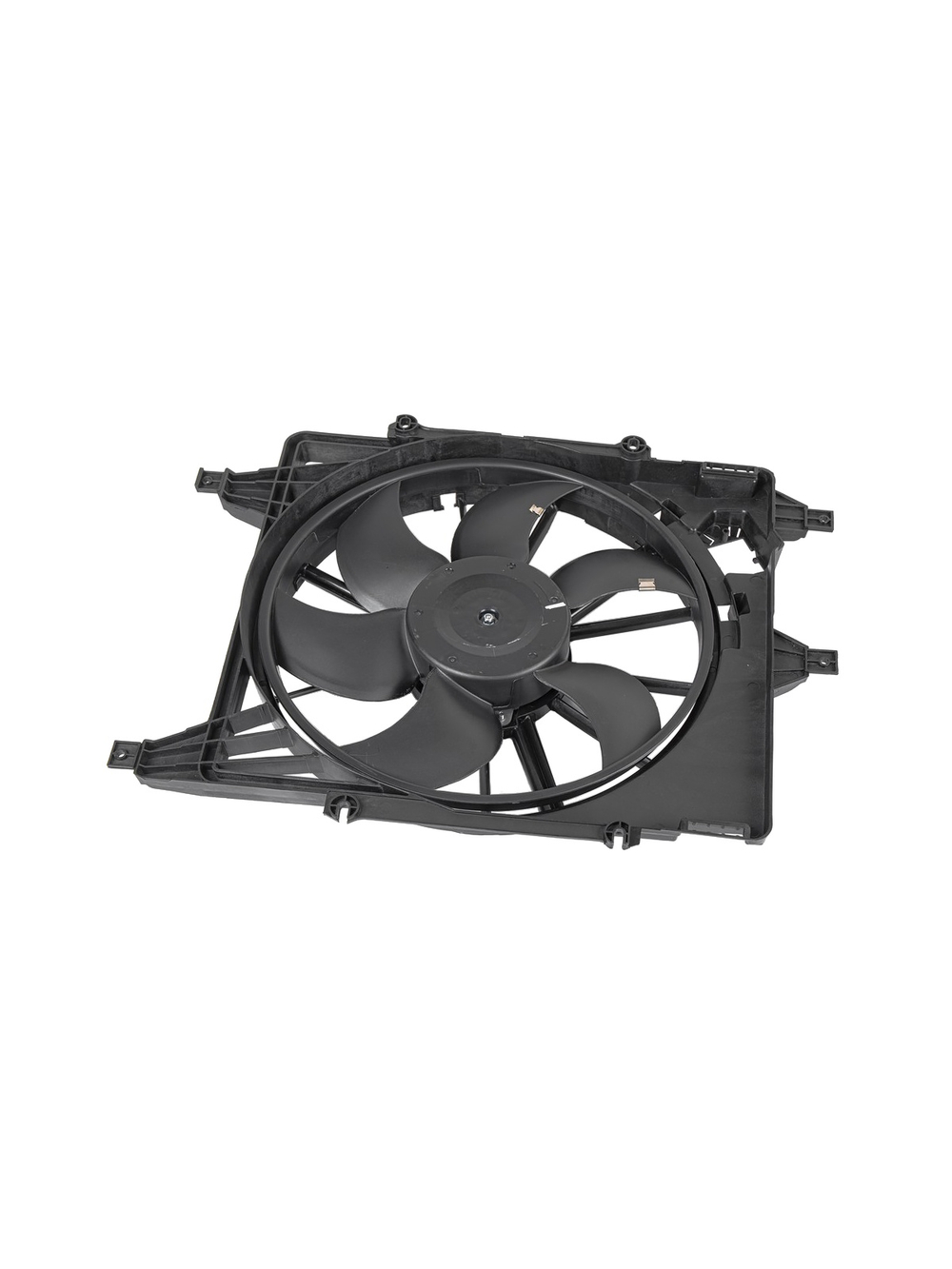 Вентилятор радиатора в сборе (без резистора) RENAULT Clio/Logan/Sandero 07- GANZ GIC06525