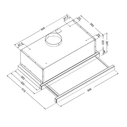 Встраиваемая вытяжка Korting KHP 6975 X