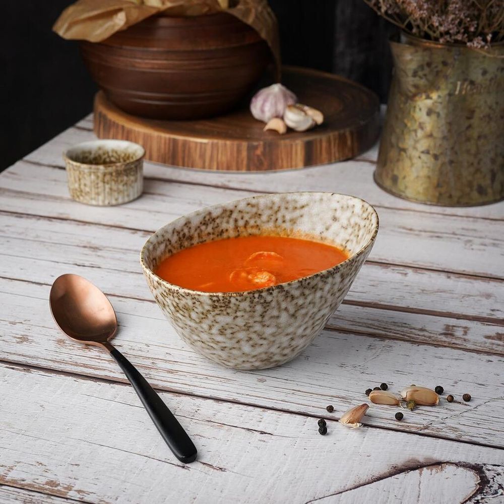 Салатник 500 мл 15*12 см h8,5 см Brown Spider Silk P.L. Proff Cuisine [6]