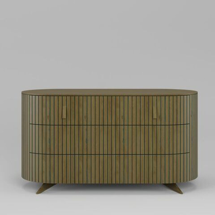 Комод 3 ящика Эклипс (натуральный дуб с патиной), 126x68x54 см