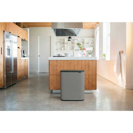 Мусорный бак Bo Touch Bin 2x30л Brabantia Минерально-серый