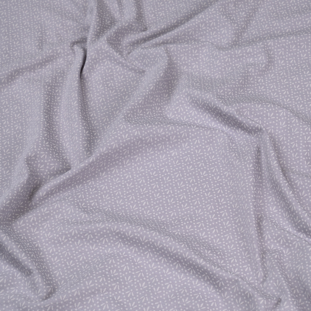 Кулирная гладь с рисунком, 92% хлопок, 8% ПУ(эластан), 185 гр/м2, серый/св.фиолетовый (21024)