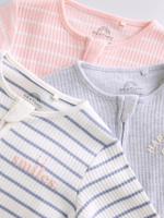 Комбинезон / Cлип для малышей Next E18-357, 3 шт., Розовый, Серый