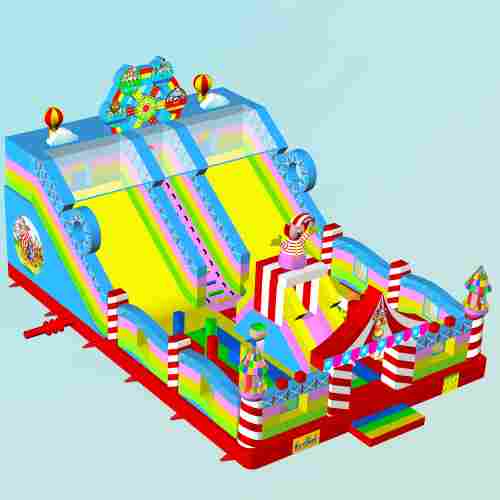 Коммерческий надувной батут «Парк развлечений 2» 12*8*7 м