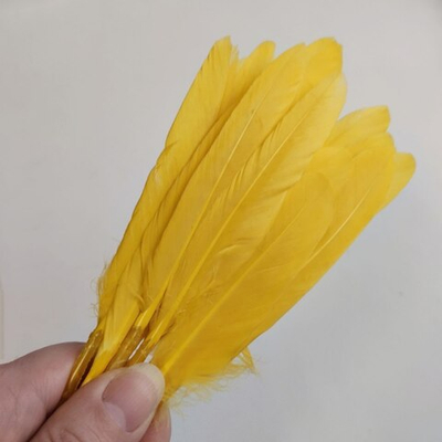 Перья утки апельсиновые 2 сорт 15 шт.