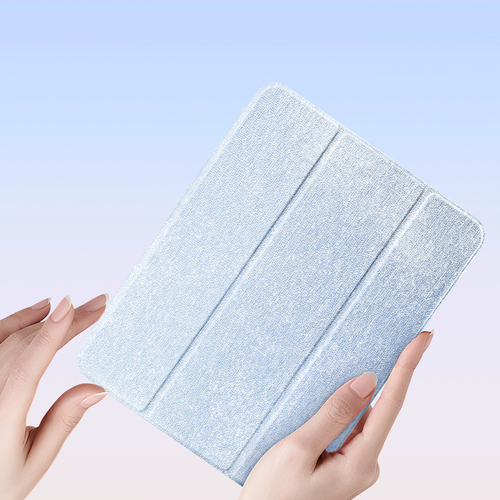 Чехол книжка синего цвета от Dux Ducis для Apple iPad Pro 13 с 2024 года, серия Unid Series Case, с держателем Apple Pencil и функцией автоматического перехода в спящий режим