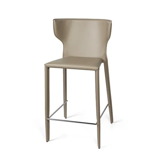 Стул полубарный Austin, кожа нуга