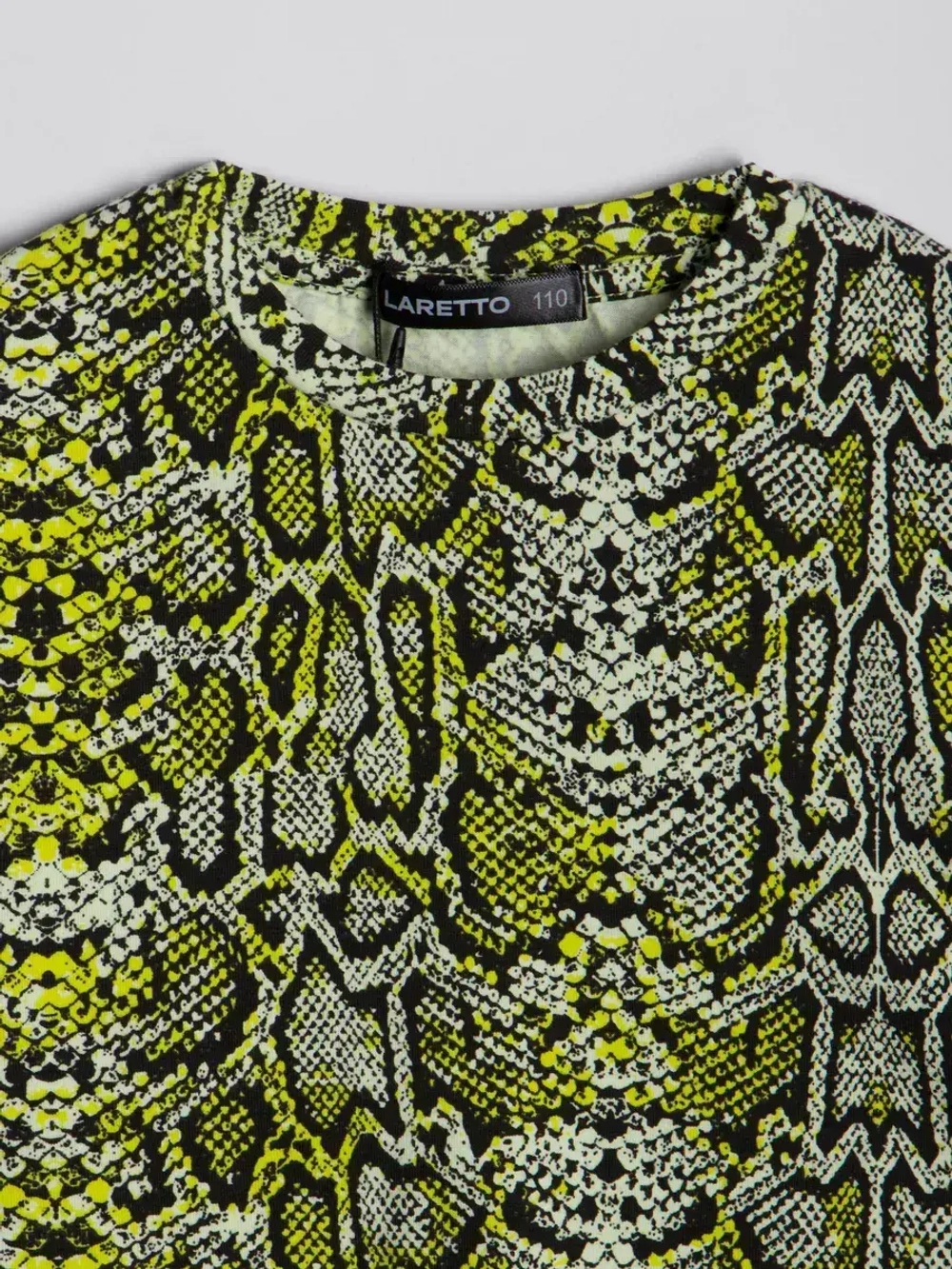 Футболка для девочки оверсайз, принт питон