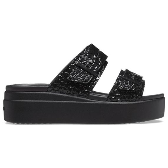 Crocs Brooklyn Croco Shine Buckle 'Black'