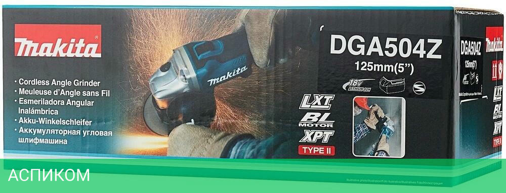 Угловая шлифмашина Makita DGA504Z