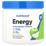 Nutricost, Energy, Clean Energy, порошок, зеленое яблоко, 306 г (10,9 унции)