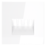 Накладка для розетки акустической 4-местной , S70 (белый глянцевый)