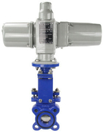 Knife Gate Valve Elephant PSI232, wafer type, body material - Cast iron GGG-40, with electric actuator GZ-220V