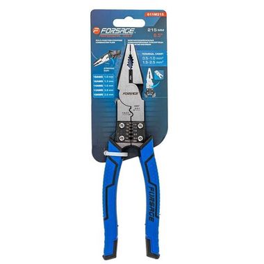 Плоскогубцы комбинированные для снятия изоляции 215мм Forsage F-611M215