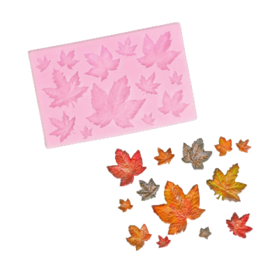 Молд силиконовый «Листья», 9,5×6,3 см, цвет МИКС