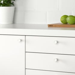 IKEA GUBBARP  (ИКЕА ГУББАРП)  -  Ручка, белая, 21 мм