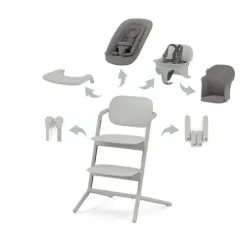 Стульчик Cybex Lemo 4-in-1 Set Suede Grey
