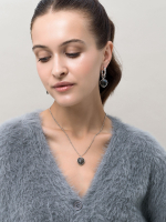 Колье "Lovely" с лабрадором Silver