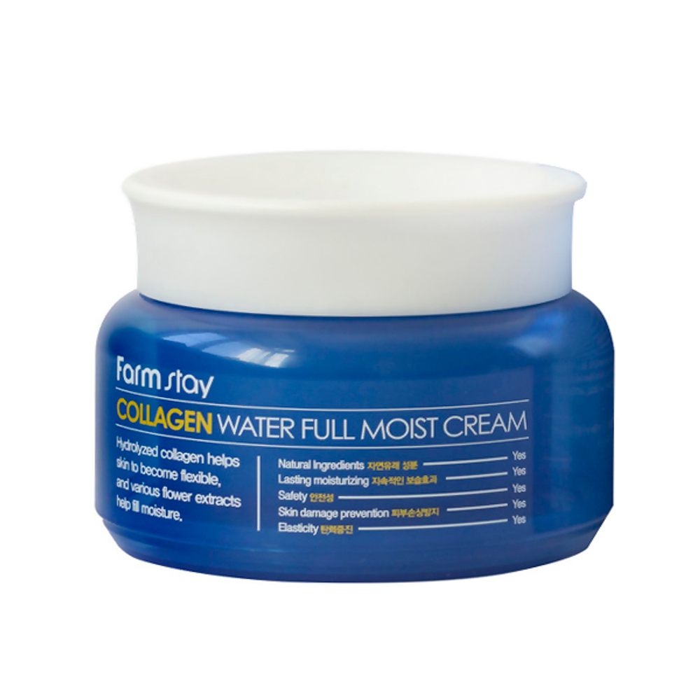 [Farm Stay] Collagen Water Full Moist Cream - Увлажняющий крем для лица с коллагеном, 100 мл