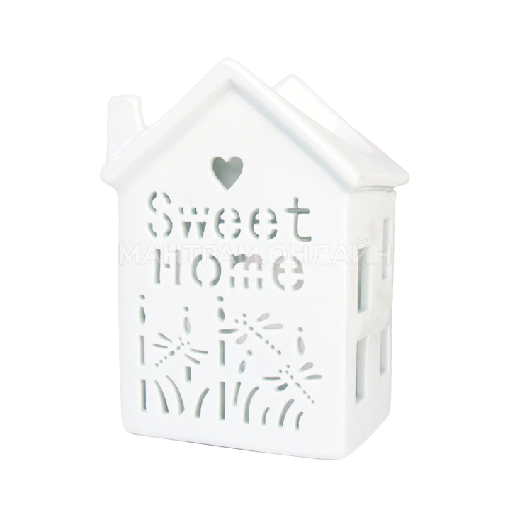 Аромалампа Домик Sweet Home цвет белый 12,5 см