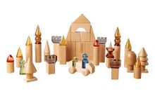 Строительные блоки из бука и акрила, 119 деталей