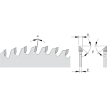 Пильный диск СМТ для МДФ и ДСП 250x30x3,2/2,2 40° Hi ATB Z=80 CMT 283.080.10M