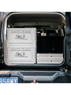 Ящик туристический Naturehike 50 л, трансформер, со столешницей, бежевый