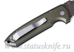 Нож Pro-Tech Rockeye Textured Green Smoky Gray DLC 3V Exclusiveфотография - 5