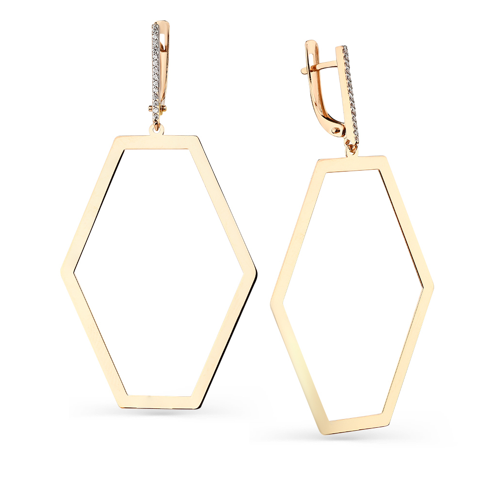 Серьги из золота 585 пробы