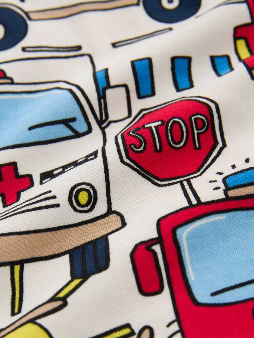 Пижама для мальчика Next 552-193, 3 шт., Красный, Синий, Молочный