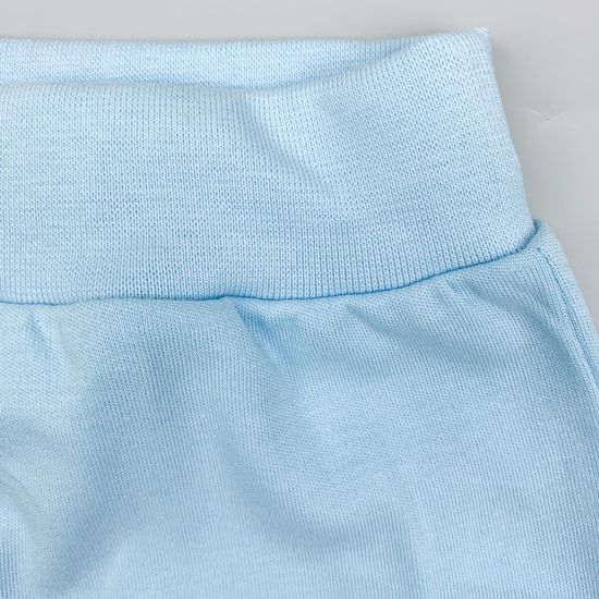 Ползунки хлопковые Basic Голубые