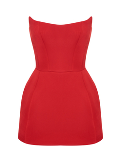 Платье - корсет с баской