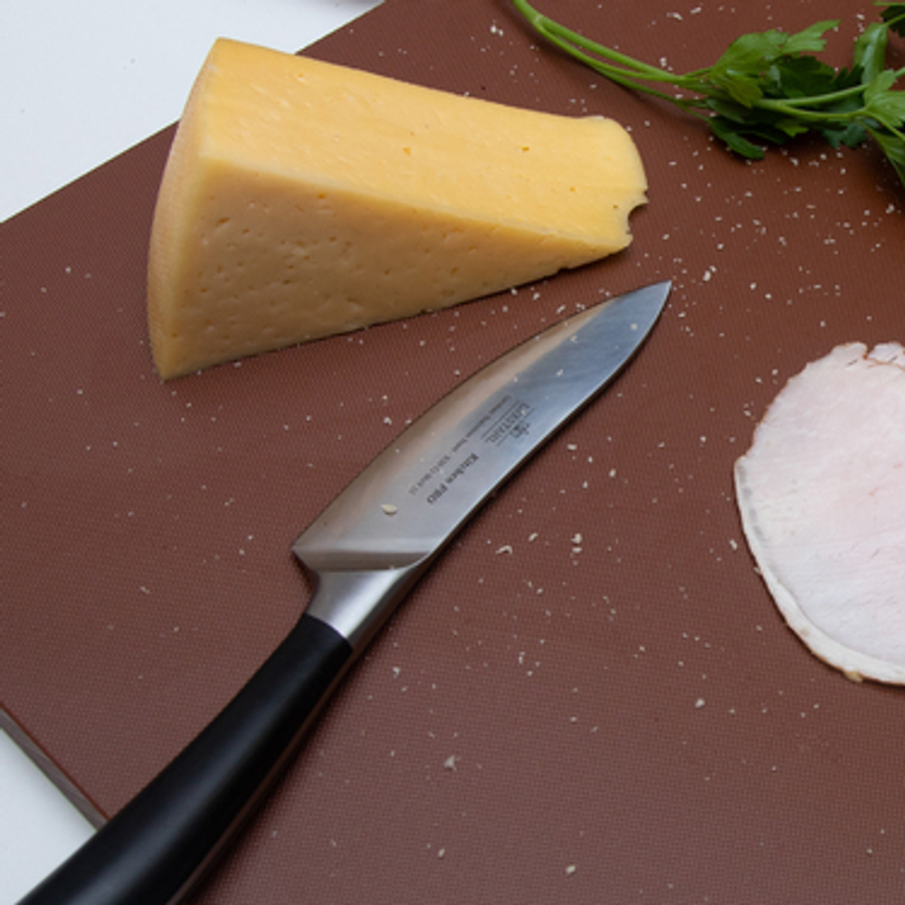 Доска разделочная 350х260х8 мм коричневая пластик