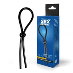 Лассо с одной бусиной SEX EXPERT (Цвет: черный)