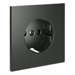 Накладка для розетки с заземлением и защитными шторками, S70 (титан)