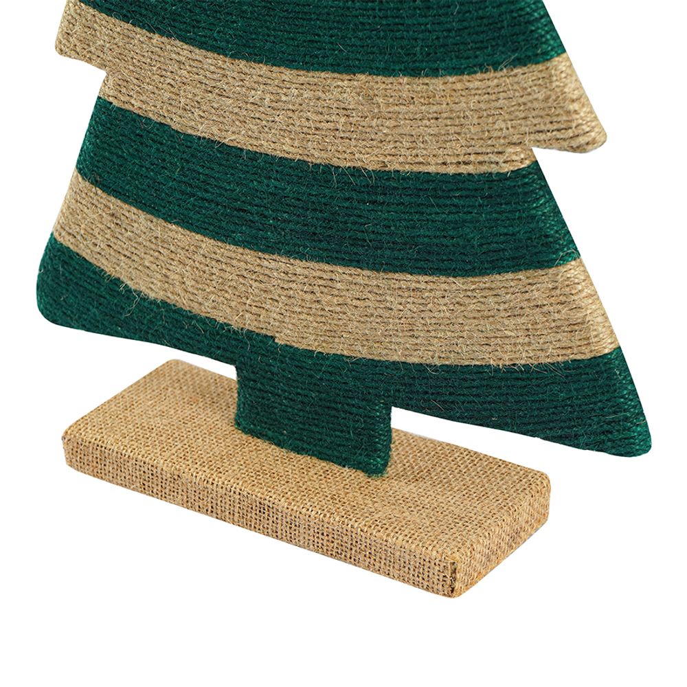 Декор новогодний Trendy stripes из джута и гофрированного картона из коллекции New Year Essential, 39 см