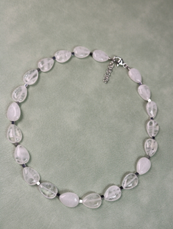 Чокер-колье из горного хрусталя "Кристальный рассвет"