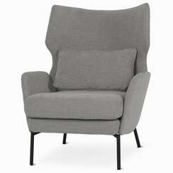 Кресло Alexa, серый велюр