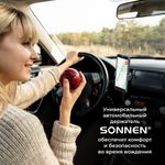 Держатель для телефона в авто на решетку вентиляции SONNEN, зажим до 85 мм, вращение 360°, 354922